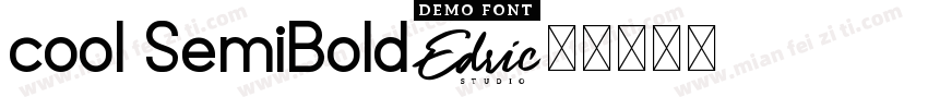 cool SemiBold字体转换